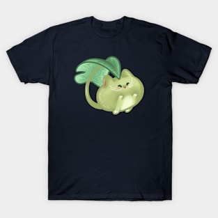 The Jumping Cat Leaf T-Shirt